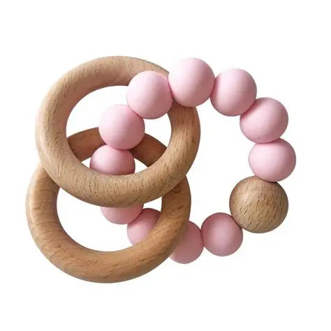 Beechwood Teether Rings Set - Petal