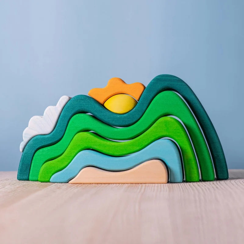 Mountains, Cloud And Sun