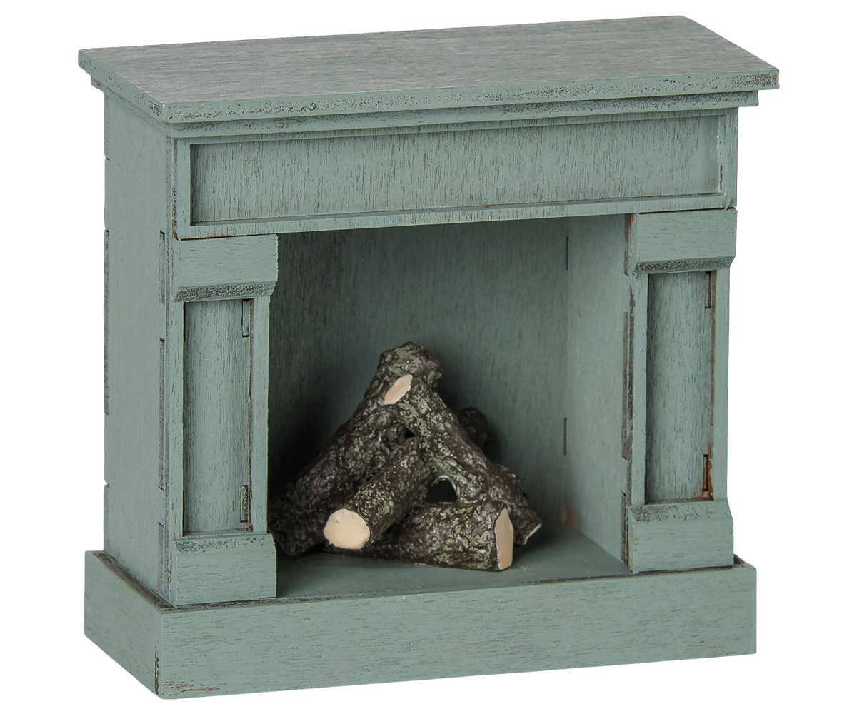 Fireplace, Mouse - Blue