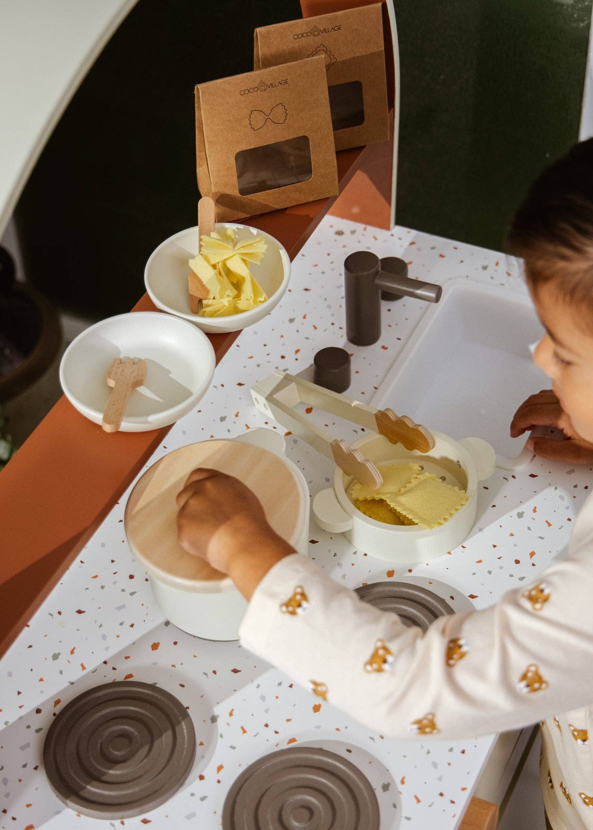 Wooden Pasta Playset