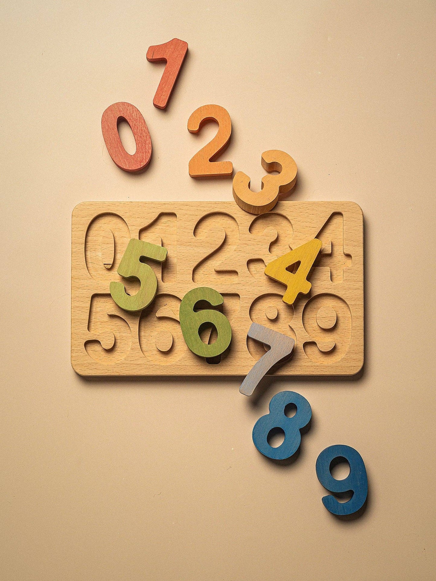 Wooden Numbers Puzzle