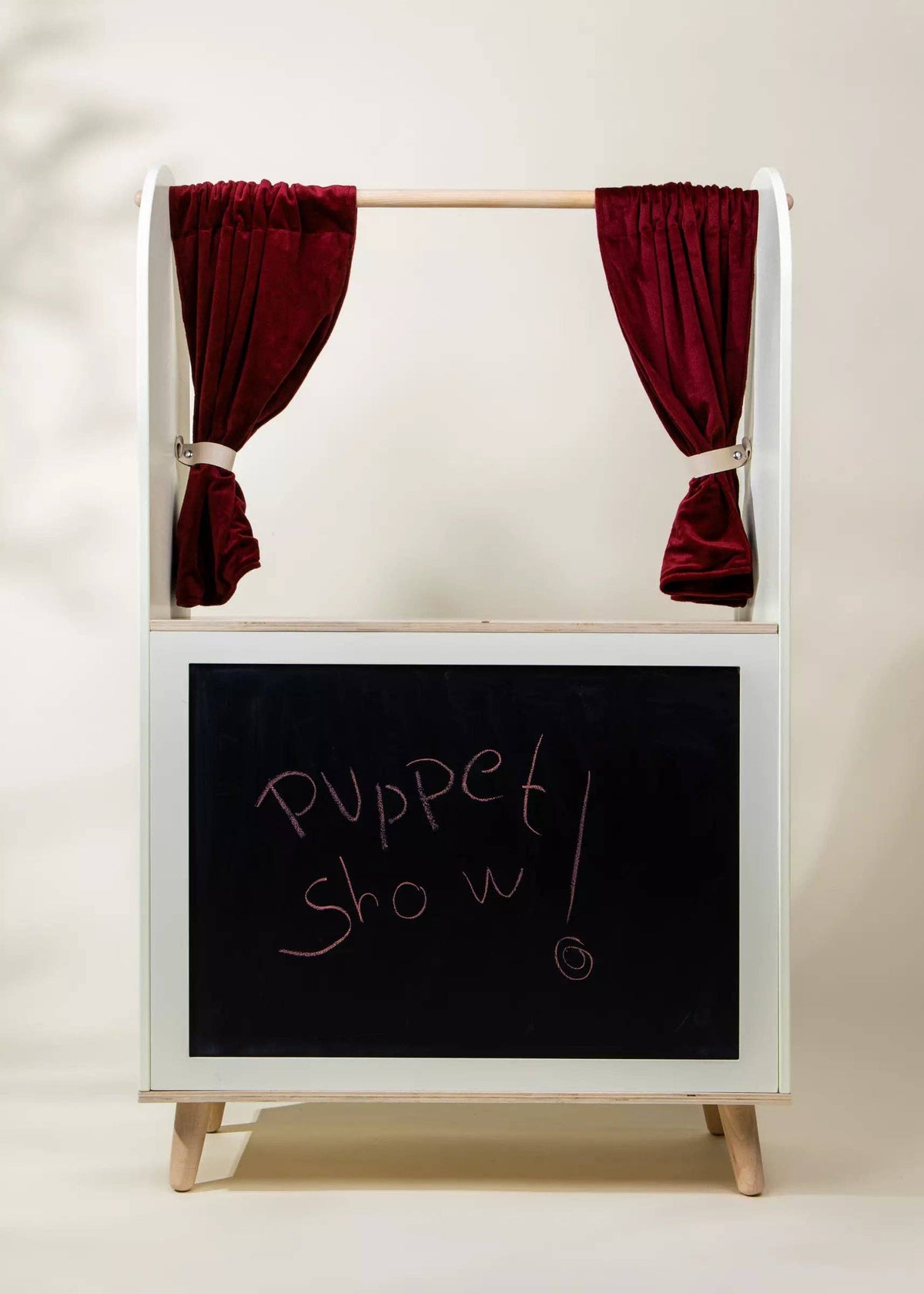 Wooden Play Market & Theater Stand