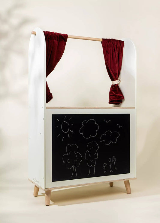 Wooden Play Market & Theater Stand