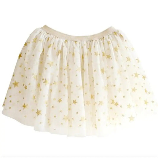Dress Up Tutu Ivory Gold Star