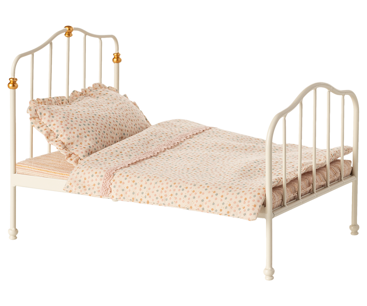 Vintage bed, Mouse - Off white