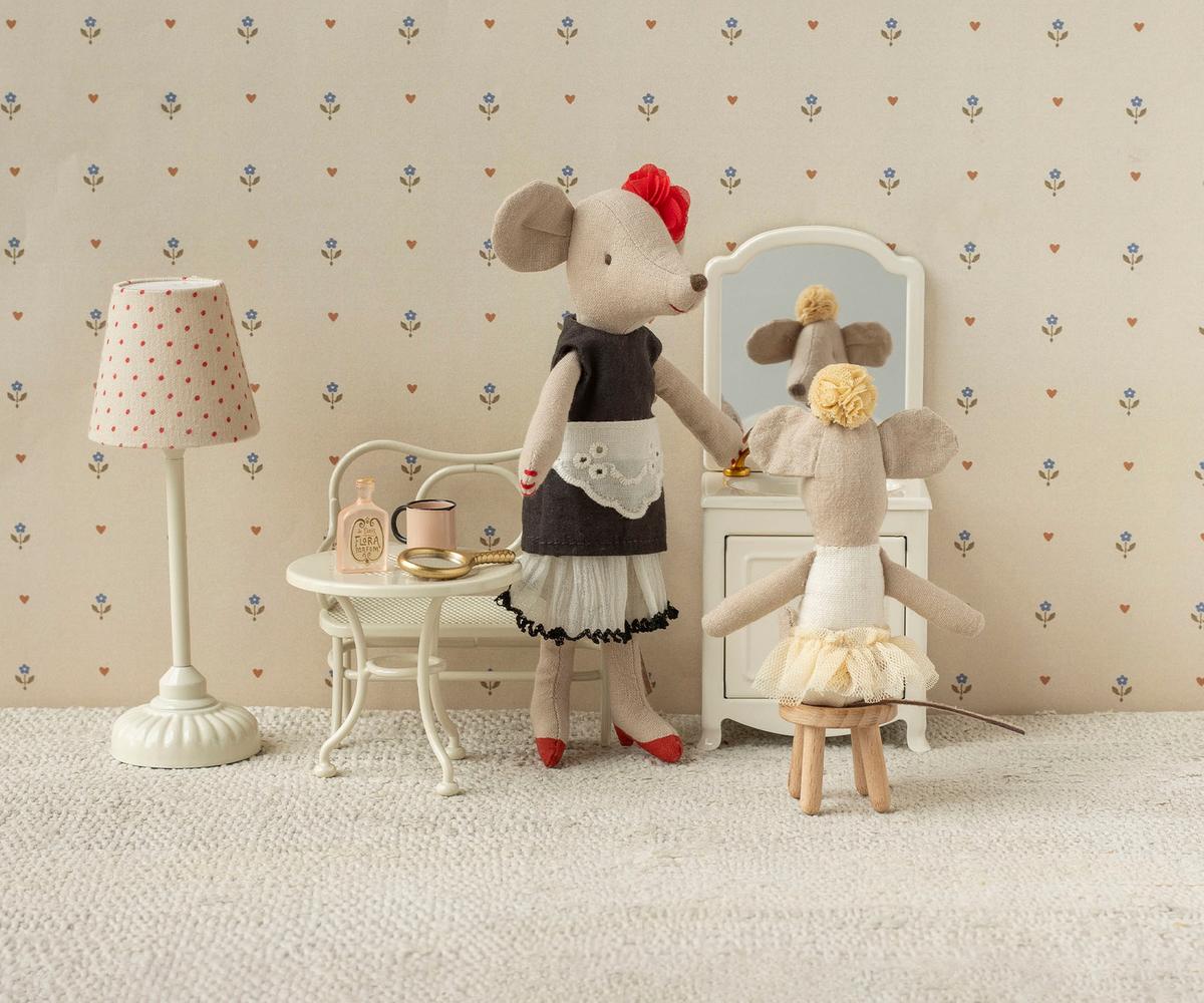 Vintage floor lamp, Mouse - Sand