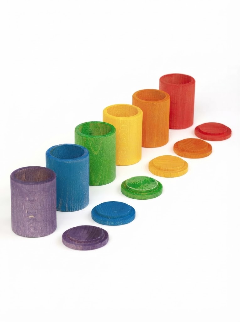 Colored Cups with Lids