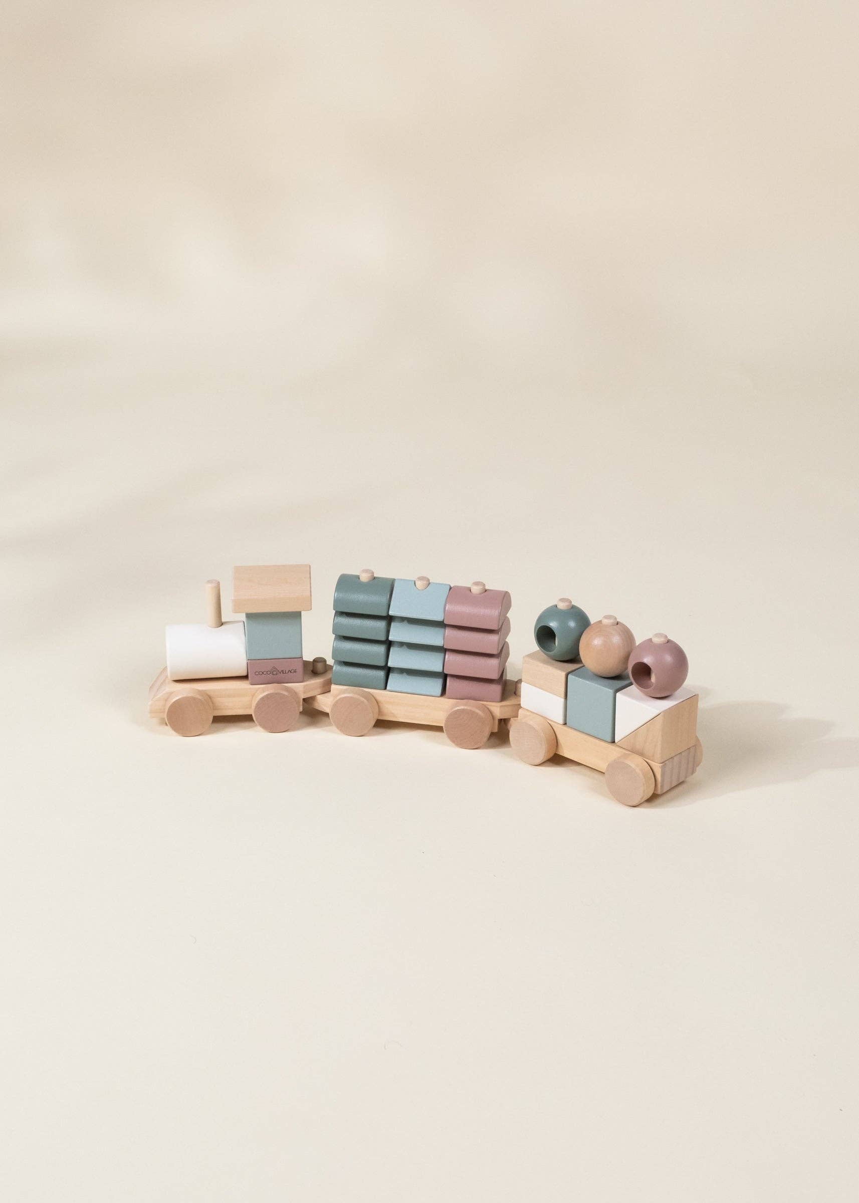 Oversized Wooden Stacking Train – The Bears Den