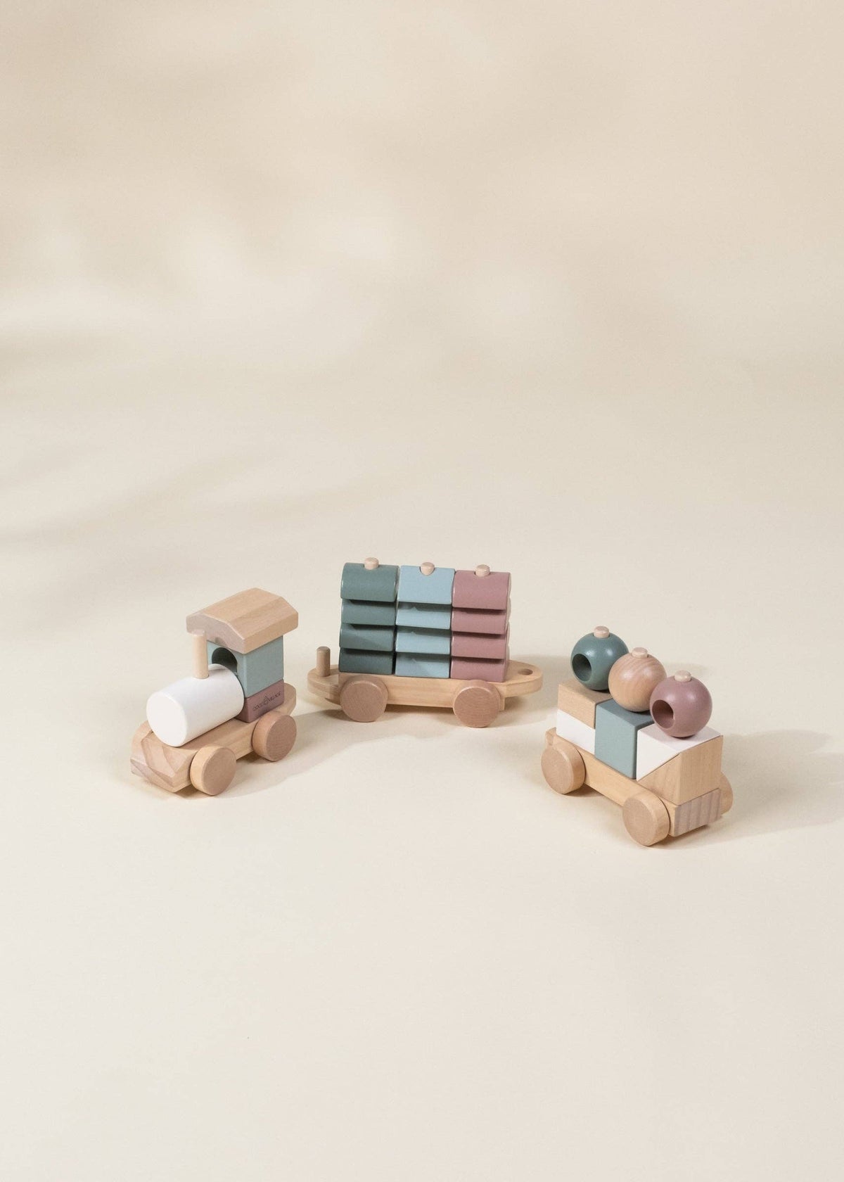 Oversized Wooden Stacking Train