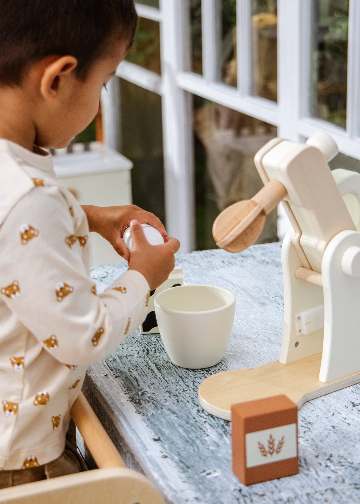 Wooden Stand Mixer and Accessories