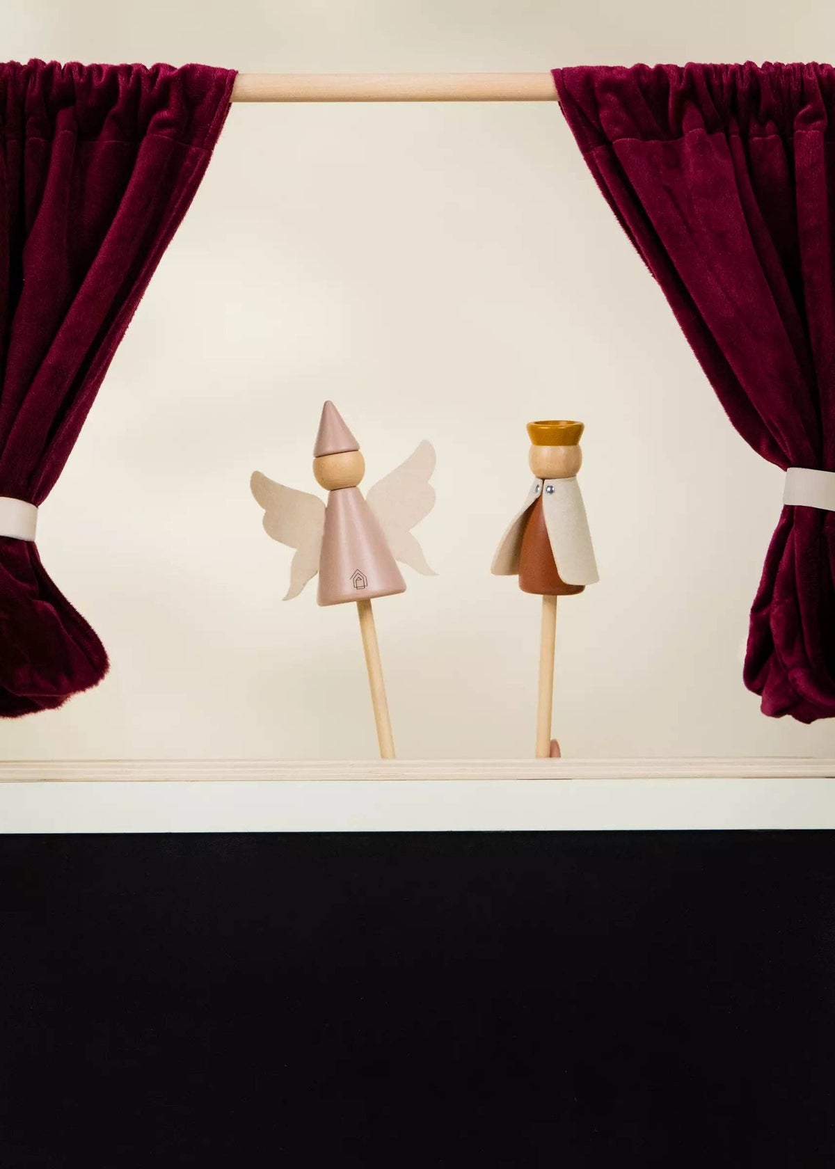 Wooden Play Market & Theater Stand