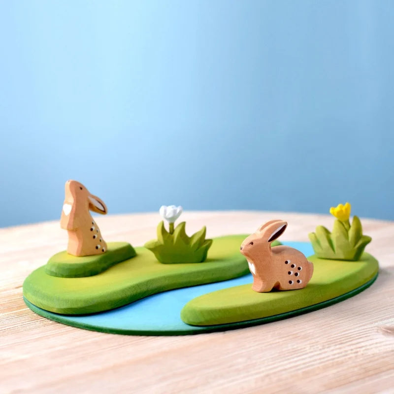 Bunnies and Wildflower Set