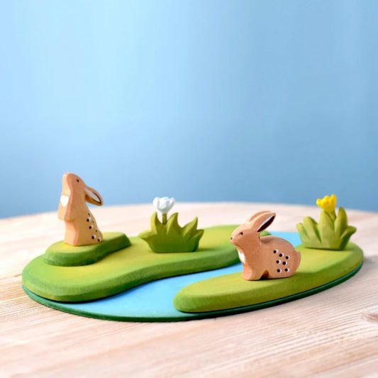 Bunnies and Wildflower Set