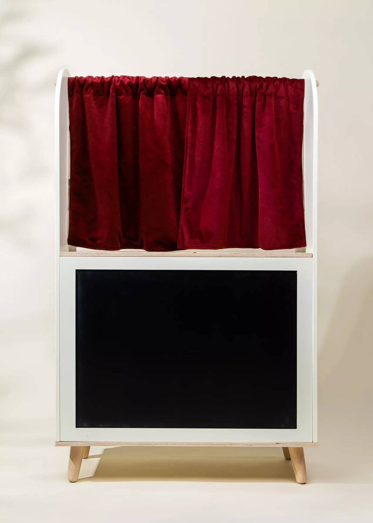 Wooden Play Market & Theater Stand