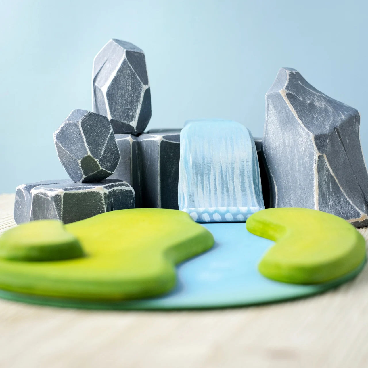 River Plate, Waterfall And River Rocks Set