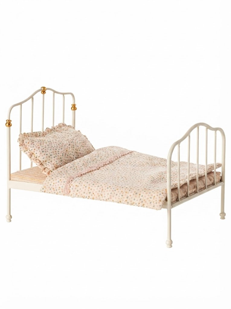 Vintage bed, Mouse - Off white