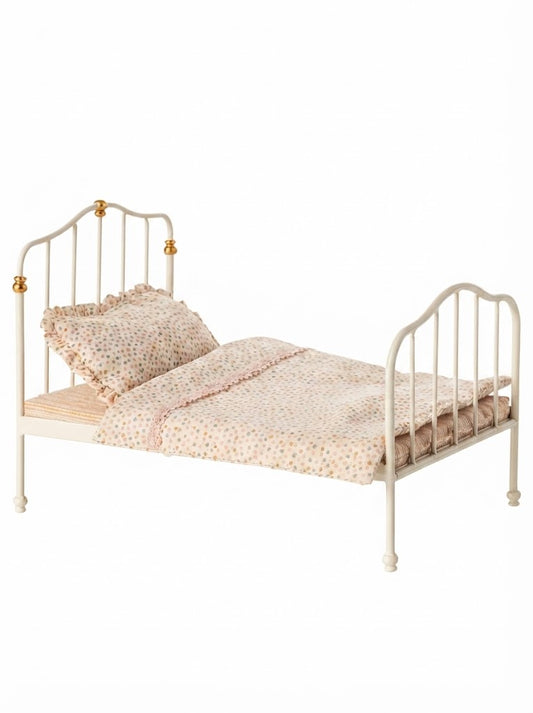 Vintage bed, Mouse - Off white